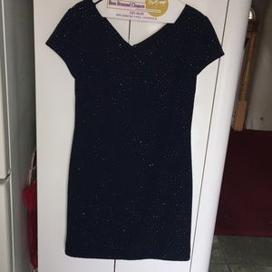 Navy blue beaded dress